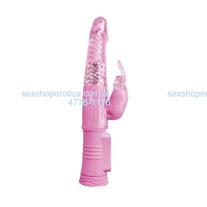 Vibrador Rotativo 4PLAY con estimulador de clítoris conejo